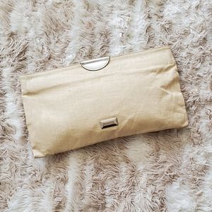 Moschino Linen Clutch Purse